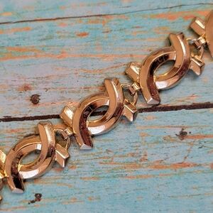 VINTAGE MARINO Jewelry- Gold Tone Chain Link Bracelet